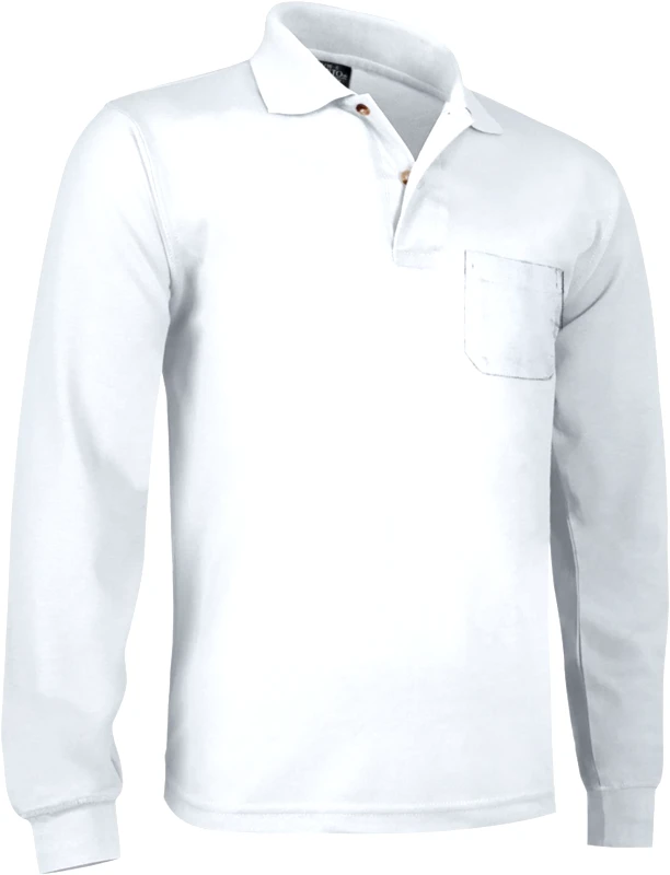 Μακρυμάνικο Polo Shirt BREDA Valento POVATLBBL White