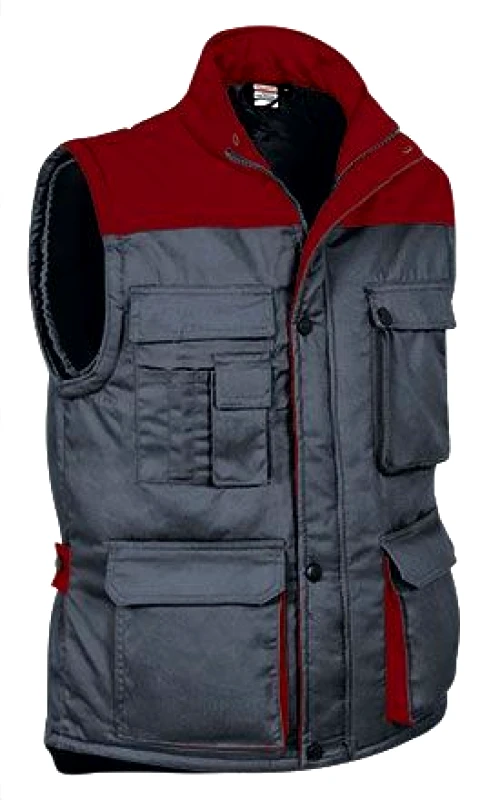 Μπουφάν Αμάνικο Valento THUNDER Cement Grey/Lotto Red
