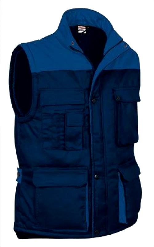 Μπουφάν Αμάνικο Valento THUNDER Orion Navy Blue/Royal Blue