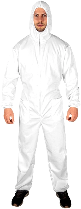 Ολόσωμη φόρμα με κουκούλα EASY COVER WHITE Stenso