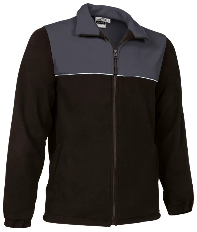 Fleece Jacket PACIFIC Valento FPVAPACNG Black-Charcoal Grey-White