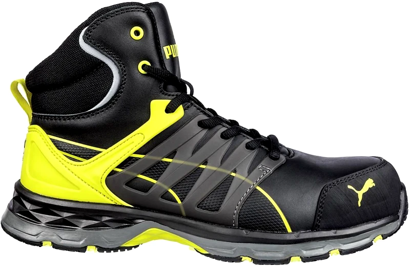 Puma Μποτάκια Ασφαλείας Velocity 2.0 Yellow Mid S3 415154 Puma Μαύρο