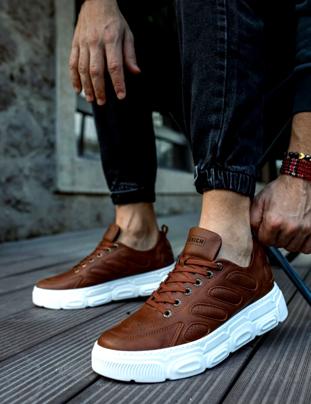 CHEKICH Ανδρικά κάμελ Casual Sneakers δίσολα CH105Β