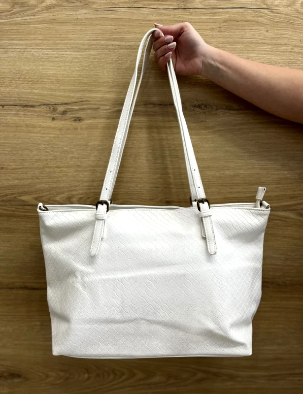Huxley and Grace Γυναικεία λευκή καπιτονέ τσάντα ώμου 993575W