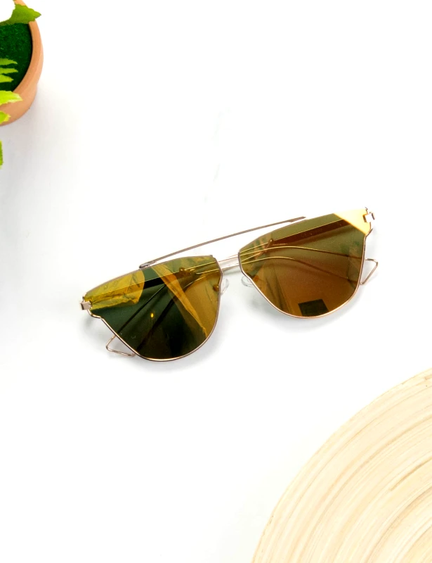 ToRouxo Γυναικεία Γυαλιά Ηλίου Χρυσά S7138Q