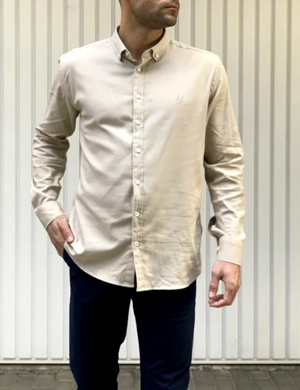 Ben Tailor Ben Tailor ανδρικό μπεζ πουκάμισο Harmony 0395B