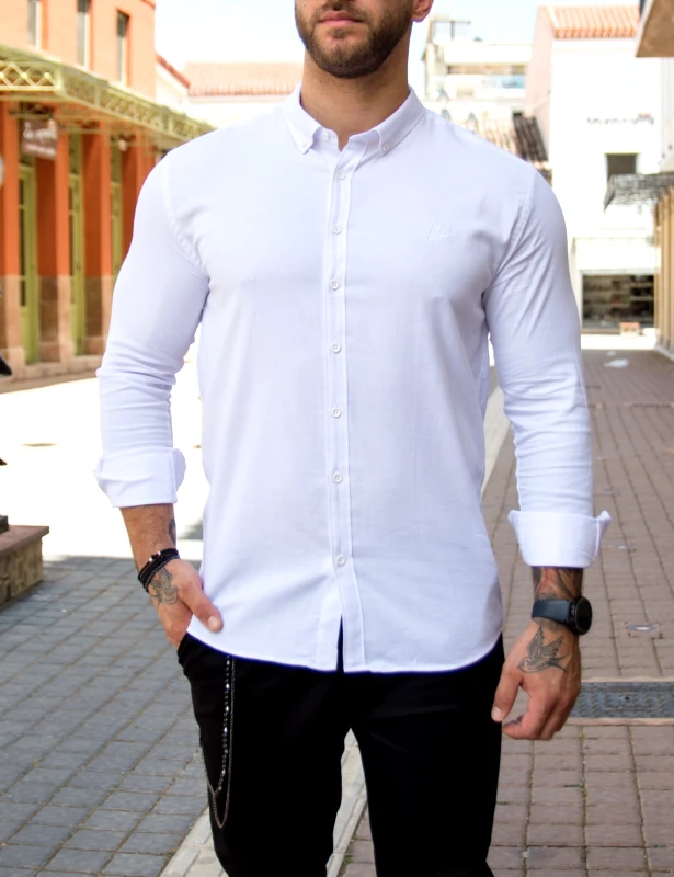 Ben Tailor Ben Tailor ανδρικό λευκό πουκάμισο Harmony 0395W