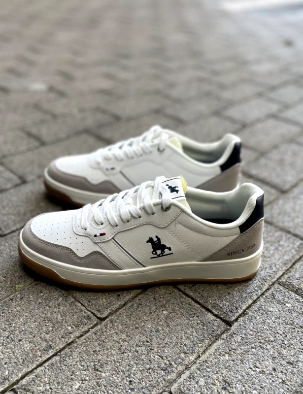 US GRAND POLO Us Grand Polo λευκά-μπεζ ανδρικά casual sneakers GPM424215
