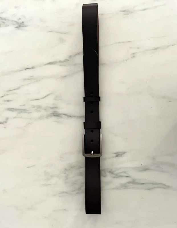 Huxley and Grace Ανδρική καφέ ζώνη δερμάτινη 250441K