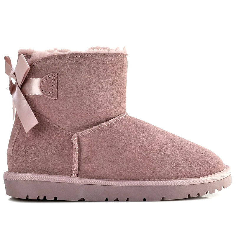 Kelara Ροζ χαμηλό δερμάτινο Australian Boot Kelara K21216