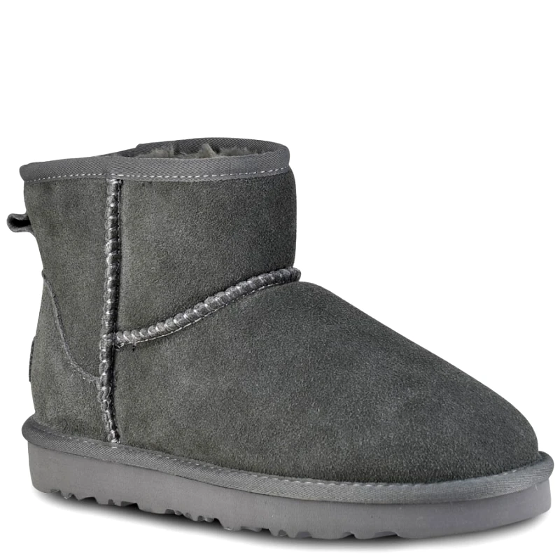 Izy Γκρι χαμηλό δερμάτινο Australian Boot L7854