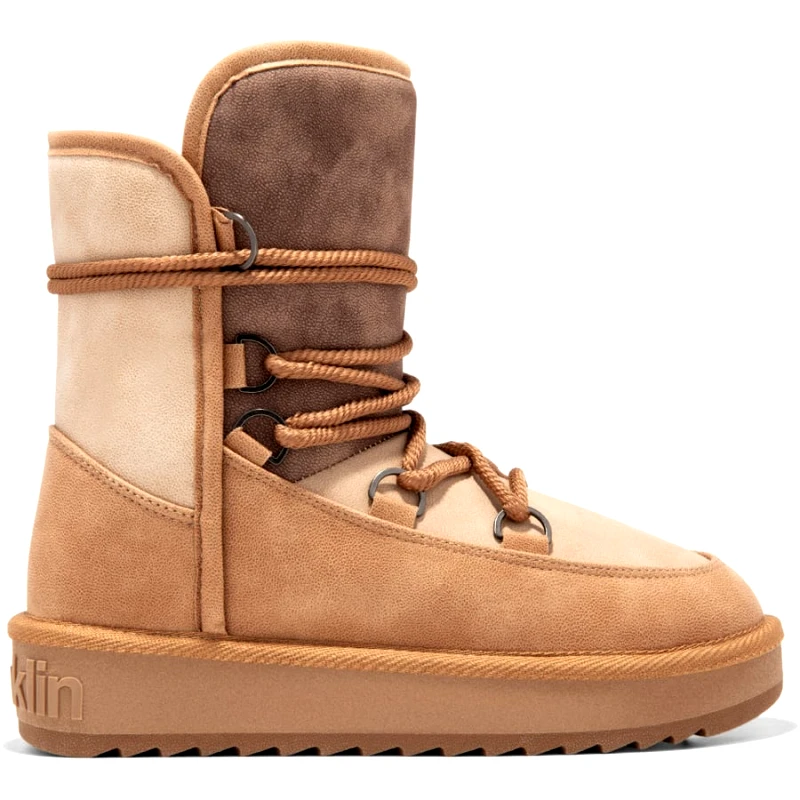 D.Franklin Μπεζ snow Boot D.Franklin DFSH370013