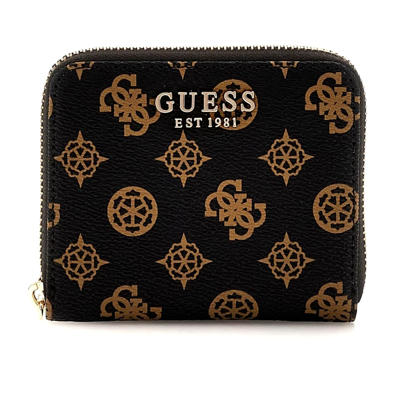 Guess Guess καφέ πορτοφόλι Laurel logo mini