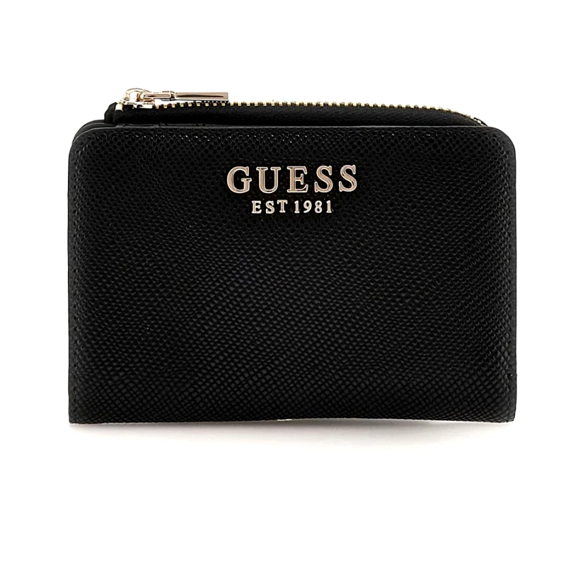 Guess Guess μαύρο πορτοφόλι Laurel zip around