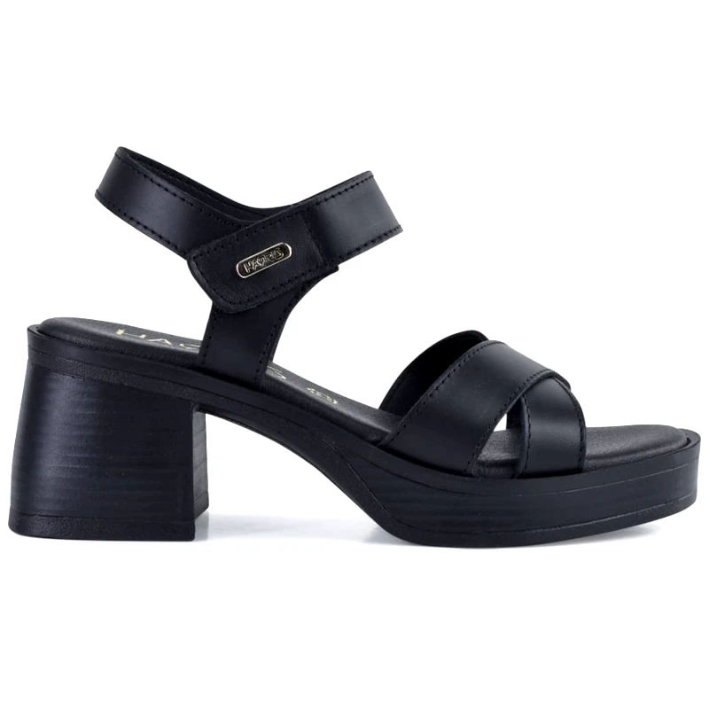 Harris Δερμάτινo μαύρο πέδιλο Harris 654-4326