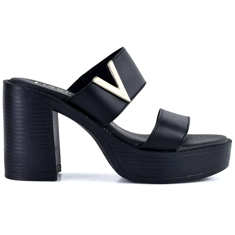 Harris Δερμάτινo μαύρο πέδιλο Harris 363-4305