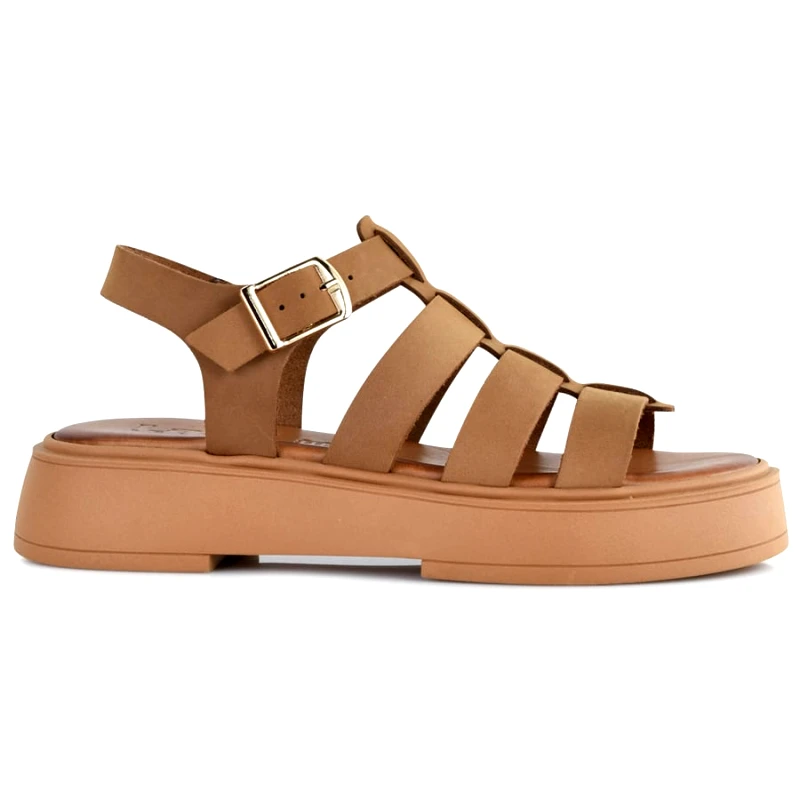 Lady Δερμάτινο ταμπά σανδάλι LADY LD720