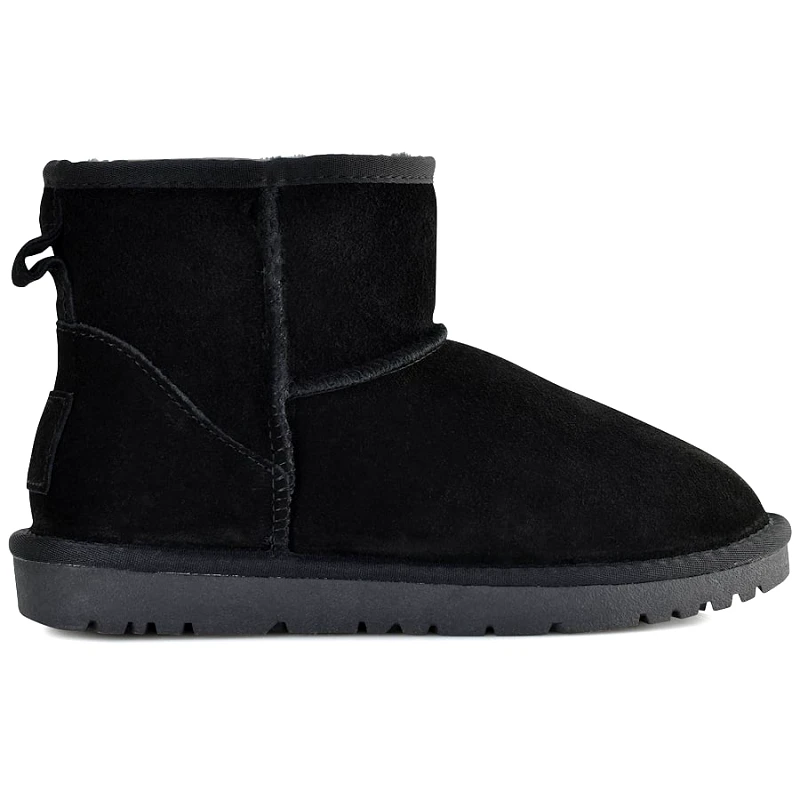 Kelara Μαυρο χαμηλό δερμάτινο Australian Boot Kelara 41202