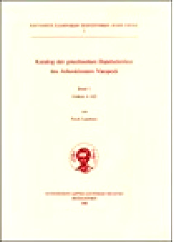 Katalog Der Griechischen Handschriften Des Athosklosters Vatopedi. Band 1 Codices 1-102