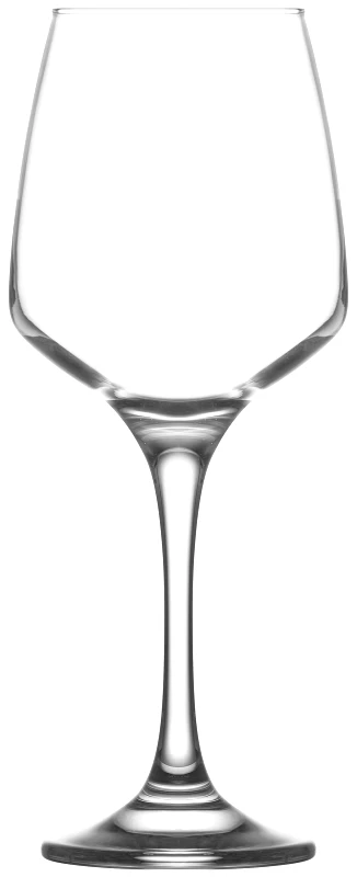 LAV Ποτήρι Κρασιού Σετ 6τμχ Γυάλινο LAV 400ml LVLAL59240F (Υλικό: Γυαλί, Χρώμα: Διάφανο , Μέγεθος: Κολωνάτο) - LAV - LVLAL59240F