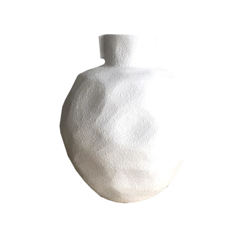 Art Et Lumiere Βάζο Κεραμικό Λευκό Art Et Lumiere Φ25,5x31εκ. 15013 (Υλικό: Κεραμικό, Χρώμα: Λευκό) - Art Et Lumiere - lumiere_15013