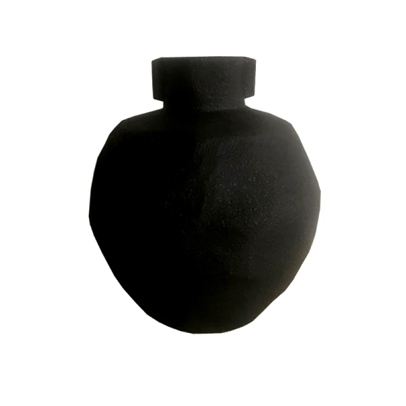 Art Et Lumiere Βάζο Κεραμικό Μαύρο Art Et Lumiere Φ25,5x31εκ. 25013 (Υλικό: Κεραμικό, Χρώμα: Μαύρο) - Art Et Lumiere - lumiere_25013