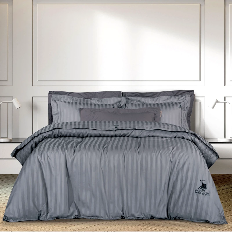 Greenwich Polo Club Σετ Παπλωματοθήκη Βαμβακοσατέν Υπέρδιπλη 220x240εκ. Premium 2152 Ανθρακί Greenwich Polo Club (Ύφασμα: Βαμβακοσατέν, Χρώμα: Ανθρακί, Μέγεθος: Υπέρδιπλα) - Greenwich Polo Club - 206000202152