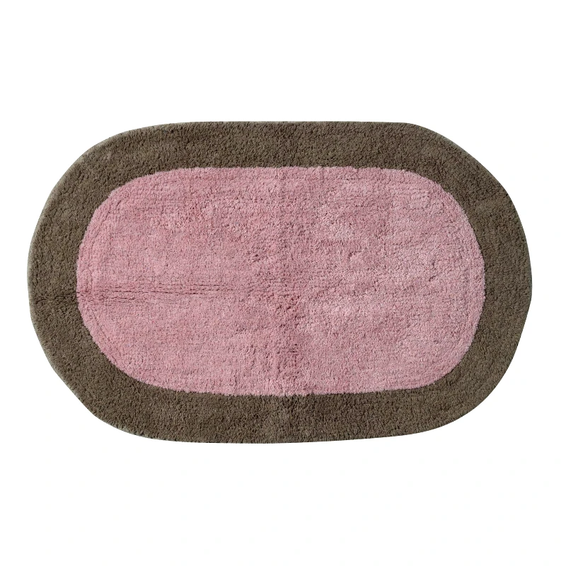 Das Home Ταπέτο Μπάνιου Βαμβακερό 50x80εκ. Bathmats 0669 Ροζ-Σπαγγί Das Home (Ύφασμα: Βαμβάκι 100%, Χρώμα: Ροζ) - Das Home - 420750800669