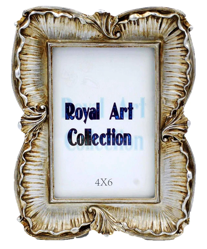 Royal Art Collection Κορνίζα Χειροποίητη Αντικέ Πολυεστερική Πατίνα Ασημί Royal Art 13x18εκ. YUA129/57SL (Χρώμα: Ασημί , Υλικό: Πολυεστερικό) - Royal Art Collection - YUA129/57SL