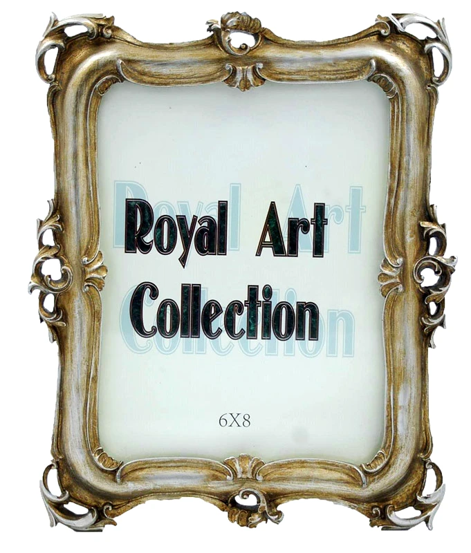 Royal Art Collection Κορνίζα Χειροποίητη Αντικέ Πολυεστερική Πατίνα Ασημί Royal Art 15x20εκ. YUA2/61/68SL (Χρώμα: Ασημί , Υλικό: Πολυεστερικό) - Royal Art Collection - YUA2/61/68SL