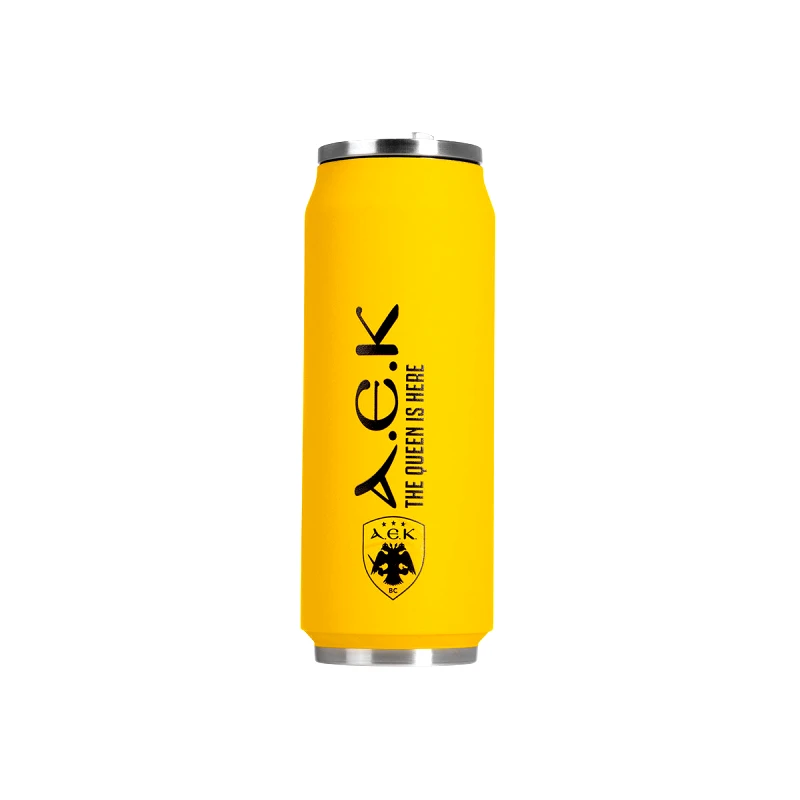 estia Θερμός Ανοξείδωτος Aek BC Κίτρινο Estia 500ml 00-13233 (Υλικό: Ανοξείδωτο, Χρώμα: Κίτρινο ) - estia - 00-13233