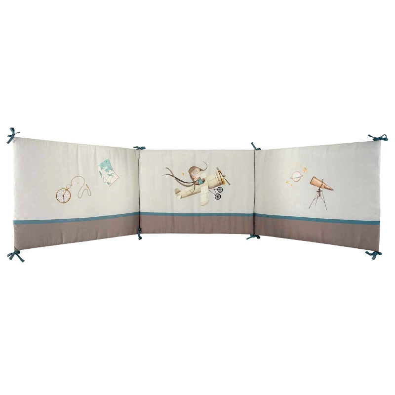 Greenwich Polo Club Πάντα Κούνιας Microfiber 45x195εκ. Essential Baby 8829 Μπεζ-Μπλε Greenwich Polo Club (Ύφασμα: Microfiber, Χρώμα: Μπλε) - Greenwich Polo Club - 200011108829