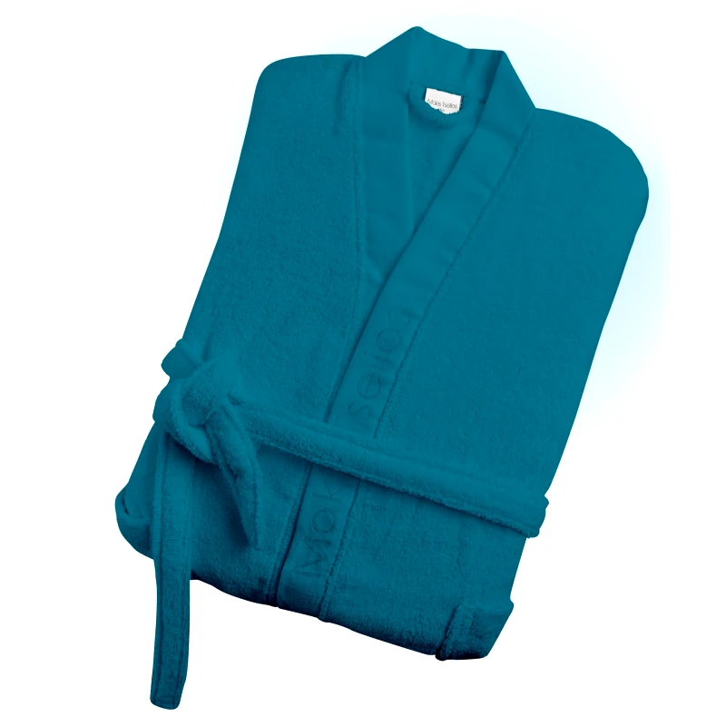 Μπουρνούζι Ενηλίκων Με Γιακά Βαμβακερό Large Hola 7 Petrol Makis Tselios (Ύφασμα: Βαμβάκι 100%, Χρώμα: Πετρόλ , Μέγεθος: Large) - Makis Tselios - 285850123456 φωτογραφία