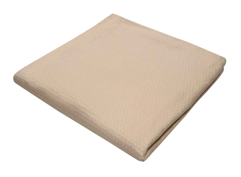 Le Blanc Κουβέρτα Πικέ Βαμβακερή Μονή 170x260εκ. Beige Sanforized Le Blanc 7000800-9 (Ύφασμα: Βαμβάκι 100%, Χρώμα: Μπεζ, Μέγεθος: Μονά) - Le Blanc - 7000800-9