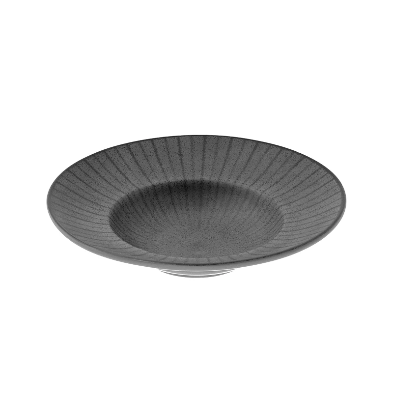 estia Πιάτο Ζυμαρικών Πορσελάνης Nordic Grey Estia 27εκ. 07-15718 (Σετ 6 Τεμάχια) (Υλικό: Πορσελάνη, Χρώμα: Γκρι, Μέγεθος: Μεμονωμένο) - estia - 07-15718