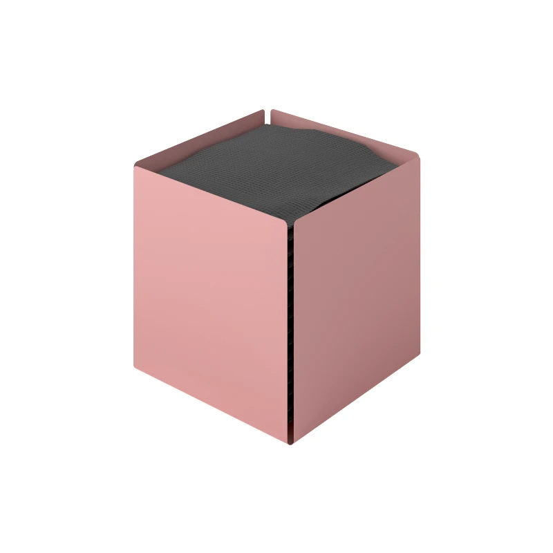 Pam & Co Θήκη Για Χαρτομάντηλα Ανοξείδωτη Matt Pink 13x13x13εκ. Pam & Co 123-303 (Υλικό: Ανοξείδωτο, Χρώμα: Ροζ) - Pam & Co - 123-303