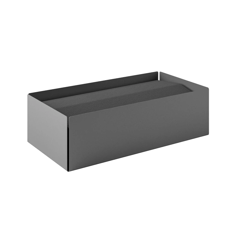 Pam & Co Θήκη Για Χειροπετσέτες Ανοξείδωτη Matt Concrete Grey 25x13x7,5εκ. Pam & Co 121-163 (Υλικό: Ανοξείδωτο, Χρώμα: Γκρι) - Pam & Co - 121-163