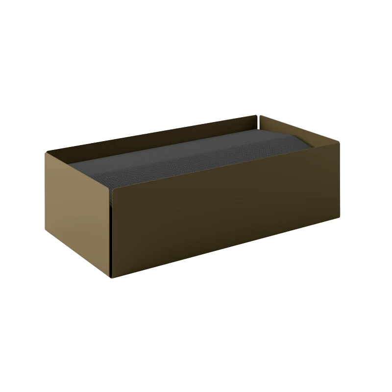 Pam & Co Θήκη Για Χειροπετσέτες Ανοξείδωτη Matt Light Bronze 25x13x7,5εκ. Pam & Co 121-963 (Υλικό: Ανοξείδωτο, Χρώμα: Μπρονζέ) - Pam & Co - 121-963