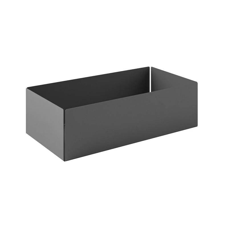 Pam & Co Θήκη Οργάνωσης Ανοξείδωτη Matt Cocrete Grey 25x13x7,5εκ. Pam & Co 119-163 (Υλικό: Ανοξείδωτο, Χρώμα: Γκρι) - Pam & Co - 119-163