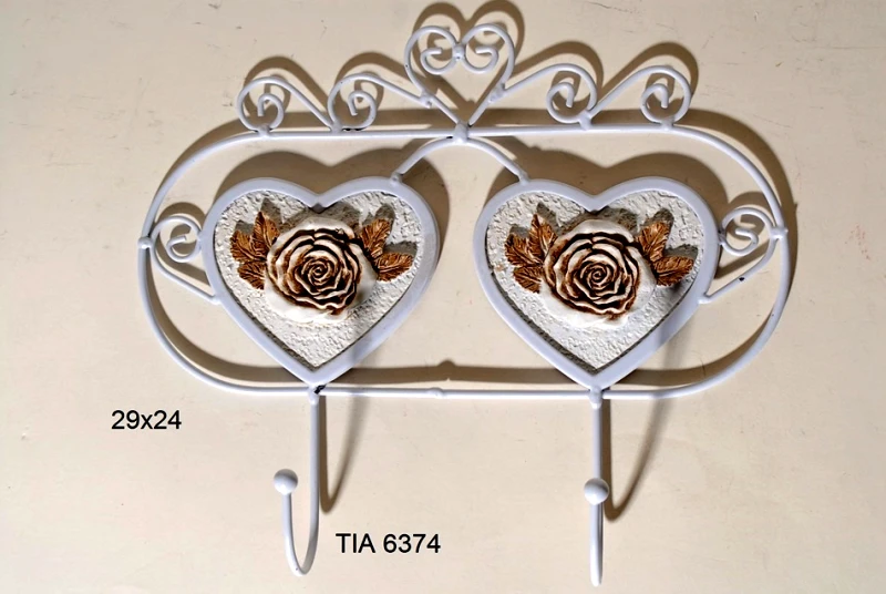 Royal Art Collection Κρεμάστρα 2 Θέσεων Μεταλλική Royal Art 29x24εκ. TIA6374 (Υλικό: Μεταλλικό) - Royal Art Collection - TIA6374