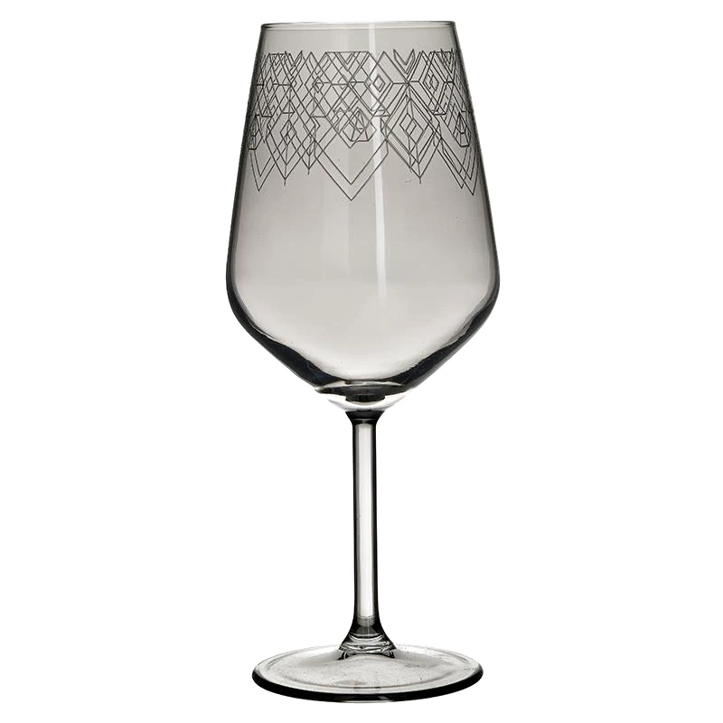 CLICK Σετ Ποτήρι Κρασιού 6τμχ Γυάλινο CLICK 470ml 6-60-961-0035 (Υλικό: Γυαλί, Χρώμα: Γκρι, Μέγεθος: Κολωνάτο) - CLICK - 6-60-961-0035