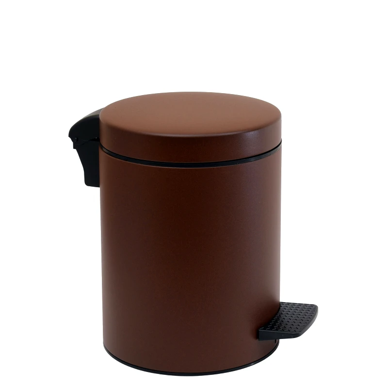 Pam & Co Κάδος Απορριμμάτων Matte Wenge 8lt Pam & Co 23x32εκ. 08-500-943 (Χρώμα: Καφέ, Υλικό: Χάλυβας ) - Pam & Co - 08-500-943