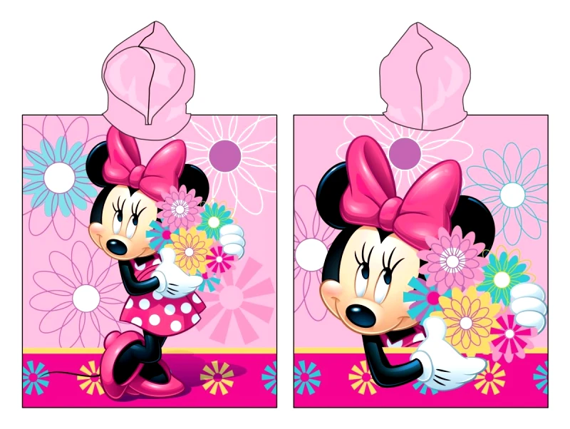 Disney Πόντσο Παιδικό Βαμβακερό 50x115εκ. Minnie 09 Digital Print Disney Dimcol (Ύφασμα: Βαμβάκι 100%, Μέγεθος: Παιδικά) - Disney - 2123816501100999