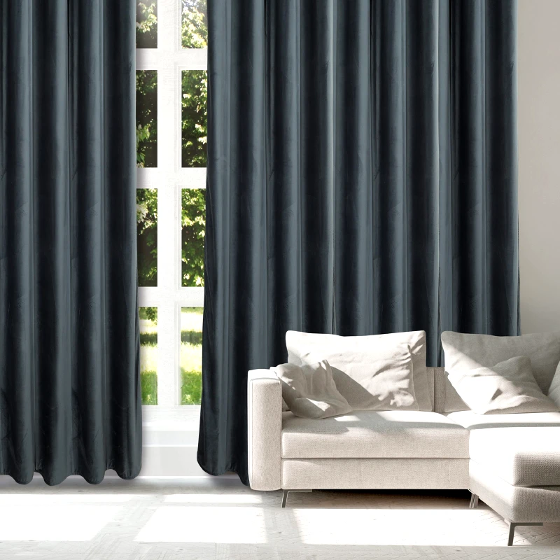 Das Home Κουρτίνα Με Τρούκς Polyester 140x270εκ. Curtain Line 2231 Μπλε Das Home (Ύφασμα: Polyester, Χρώμα: Μπλε) - Das Home - 420142702231