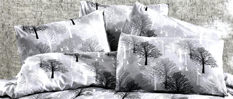 DimCol Μαξιλαροθήκη Φάκελος Polycotton 50x70εκ. Forest 312 Grey Dimcol (Χρώμα: Γκρι, Ύφασμα: 70% Βαμβάκι-30% Polyester) - DimCol - 33311647021