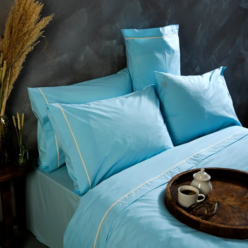 Sb home Κουβερλί Βαμβακερό King 240x260εκ. Ios Aqua Sb home (Ύφασμα: Βαμβάκι 100%, Μέγεθος: King Size, Χρώμα: Aqua) - Sb home - 5206864066403