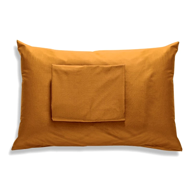 Sb home Ζεύγος Μαξιλαροθήκες Βαμβακερές 50x70εκ. Delos Gold SB HOME (Ύφασμα: Βαμβάκι 100%, Χρώμα: Χρυσό ) - Sb home - 5206864035201