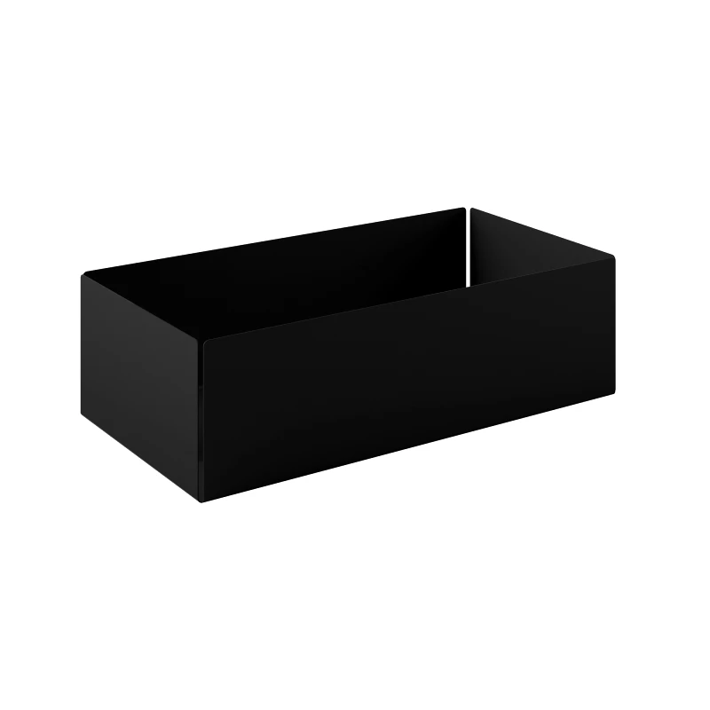 Pam & Co Θήκη Οργάνωσης Ανοξείδωτη Matt Black 25x13x7,5εκ. Pam & Co 119-403 (Υλικό: Ανοξείδωτο, Χρώμα: Μαύρο) - Pam & Co - 119-403