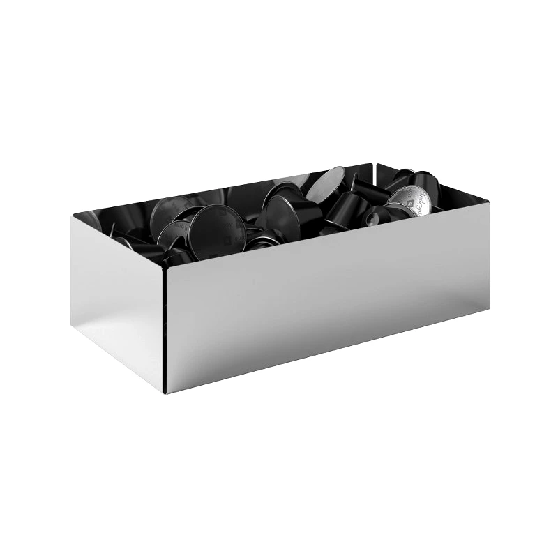 Pam & Co Θήκη Για Κάψουλες Του Καφέ Ανοξείδωτη Inox 25x13x7,5εκ. Pam & Co 117-001 (Υλικό: Ανοξείδωτο, Χρώμα: Inox) - Pam & Co - 117-001