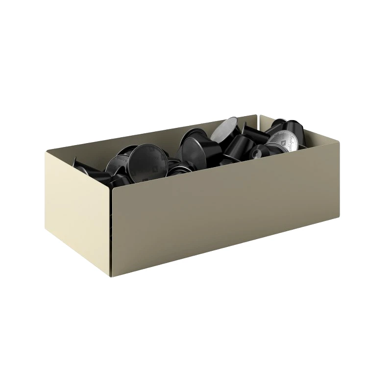 Pam & Co Θήκη Για Κάψουλες Του Καφέ Ανοξείδωτη Matt Ivory 25x13x7,5εκ. Pam & Co 117-703 (Υλικό: Ανοξείδωτο, Χρώμα: Ιβουάρ) - Pam & Co - 117-703